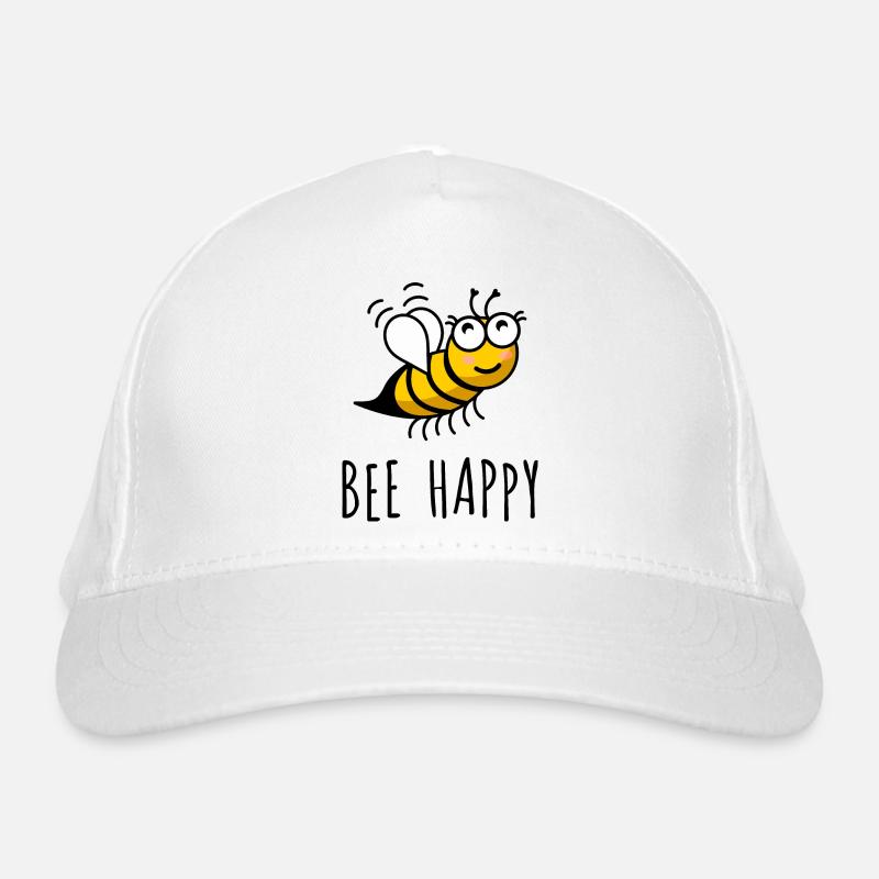 bee happy Organic Baseball Cap