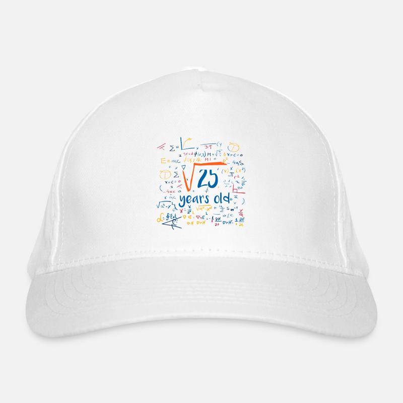 square root 25 years old Organic Baseball Cap