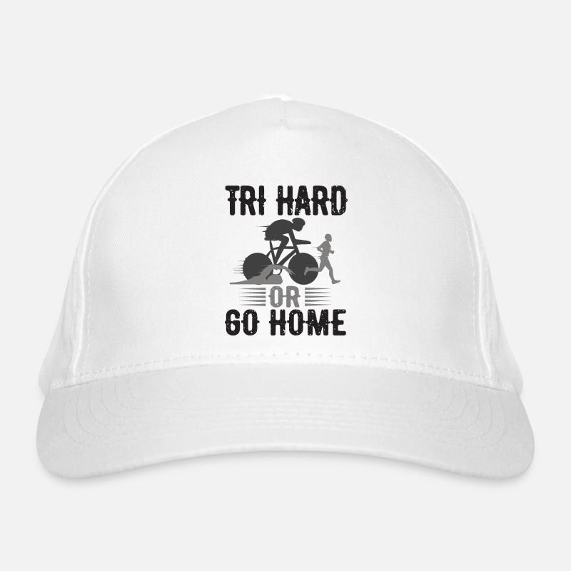 Tri Hard ou Go Home Triathlon Casquette classique bio