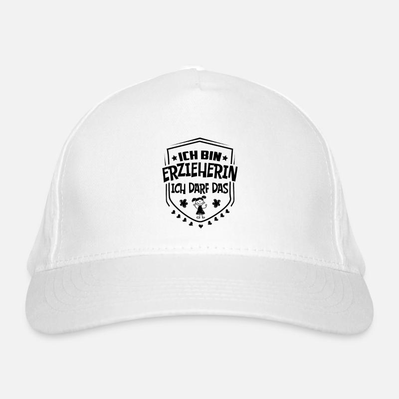 Ich bin Erzieherin Ich darf das Bio-Baseballkappe