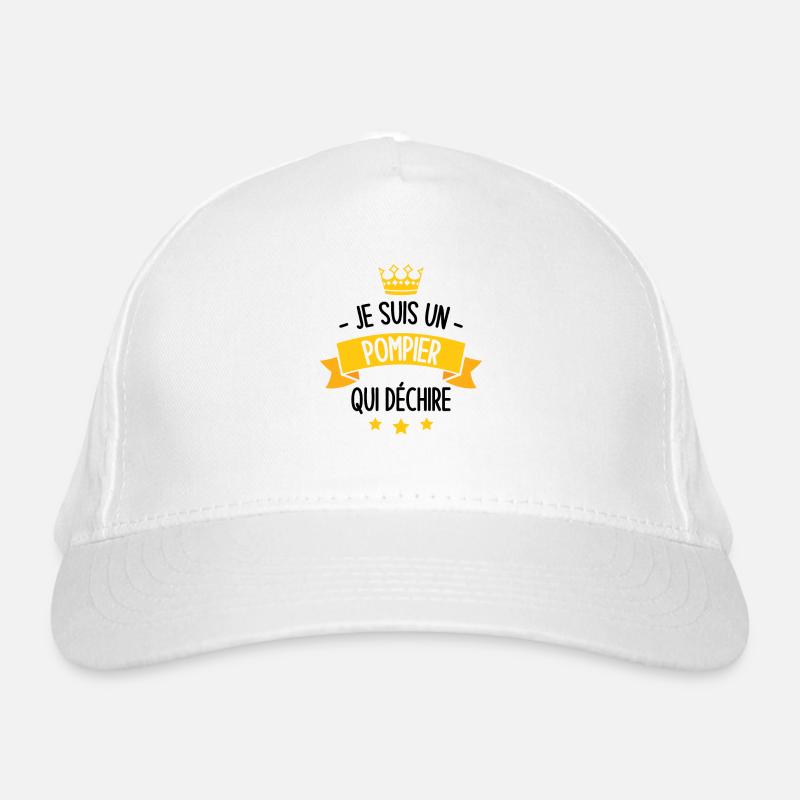 Je suis un pompier qui déchire Casquette classique bio