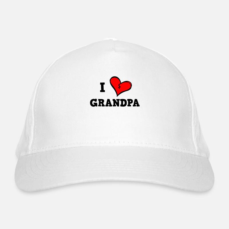 Ich liebe Opa Bio-Baseballkappe
