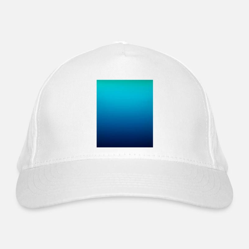 Deep ocean gradient color Organic Baseball Cap