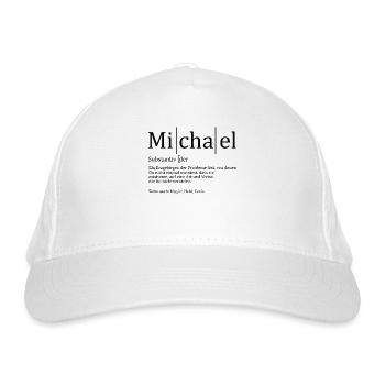 Erzgebirge Michael - Bio-Baseballkappe - Weiß - Vorne