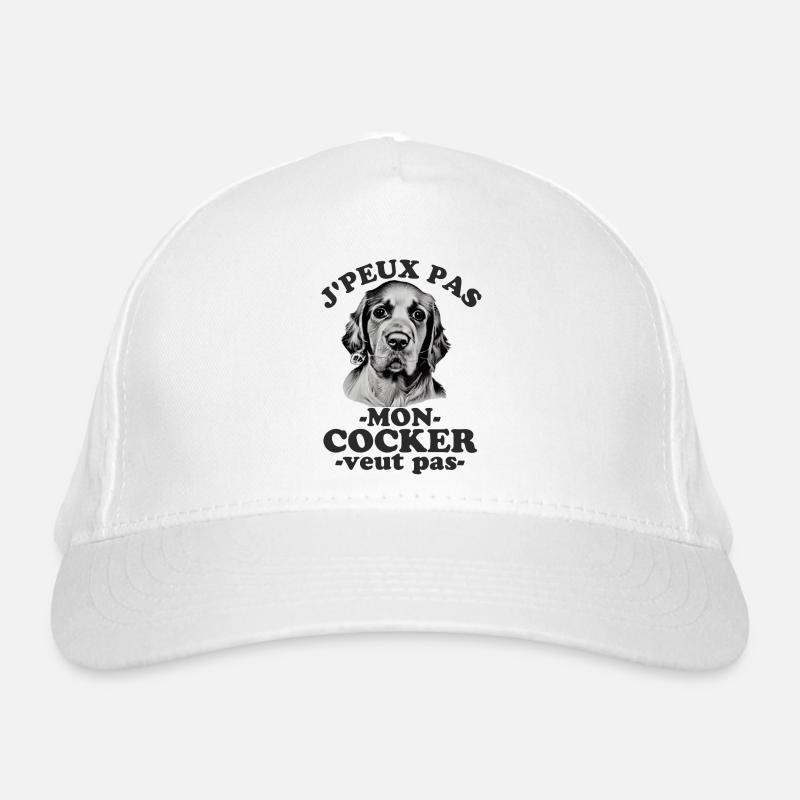 Mon cocker veut pas Casquette classique bio