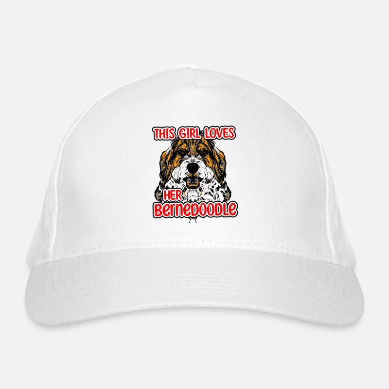 Bernedoodle Hund Bio-Baseballkappe
