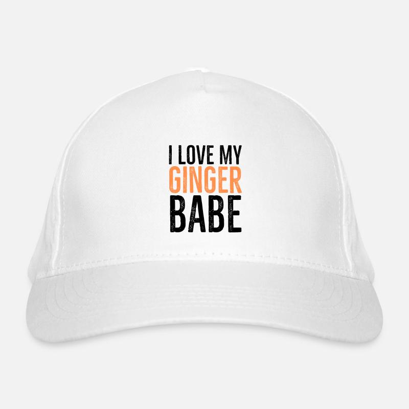 I Love My Ginger Babe Organic Baseball Cap