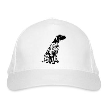 Deutsch Kurzhaar - Bio-Baseballkappe - Weiß - Vorne