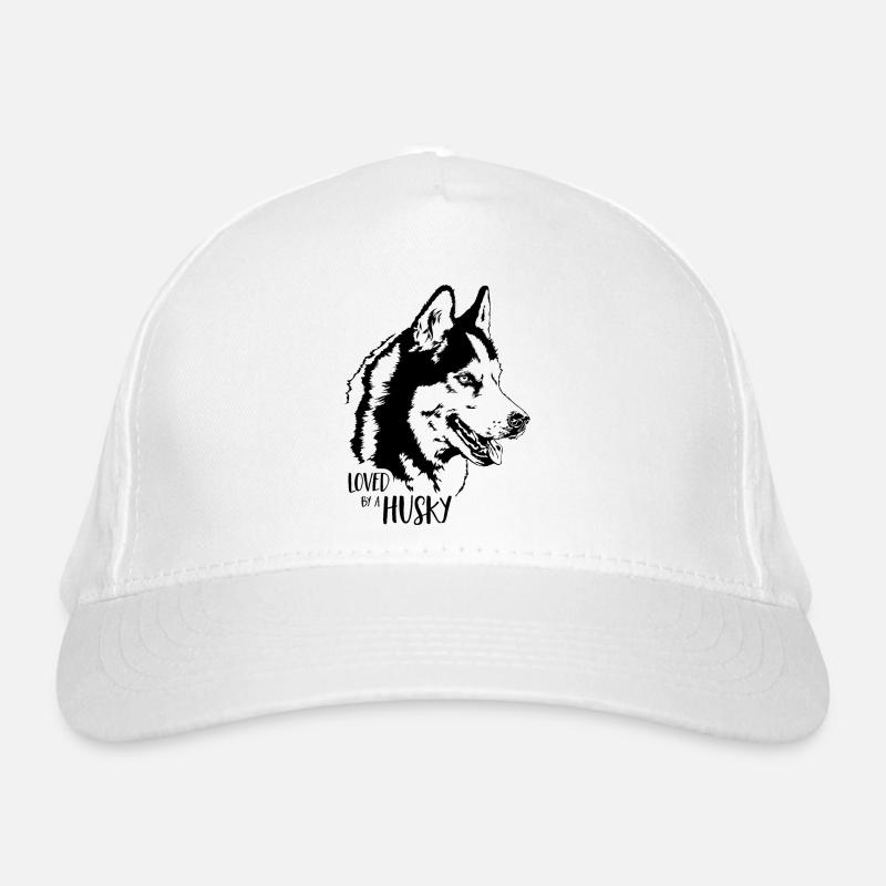 Loved by a Husky dog saying Wilsigns Organic Baseball Cap