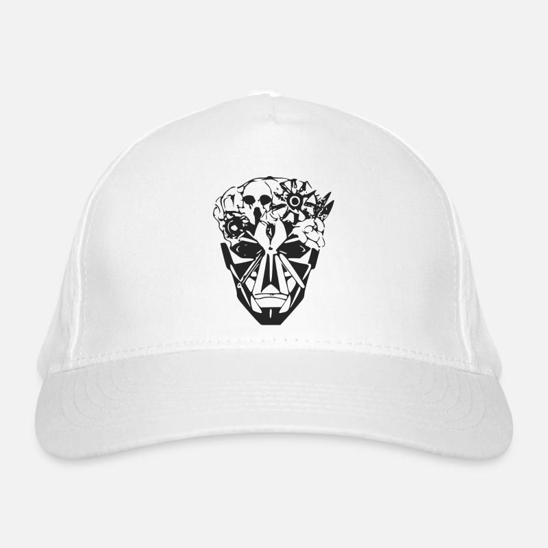 Futuristischer Schädel Bio-Baseballkappe