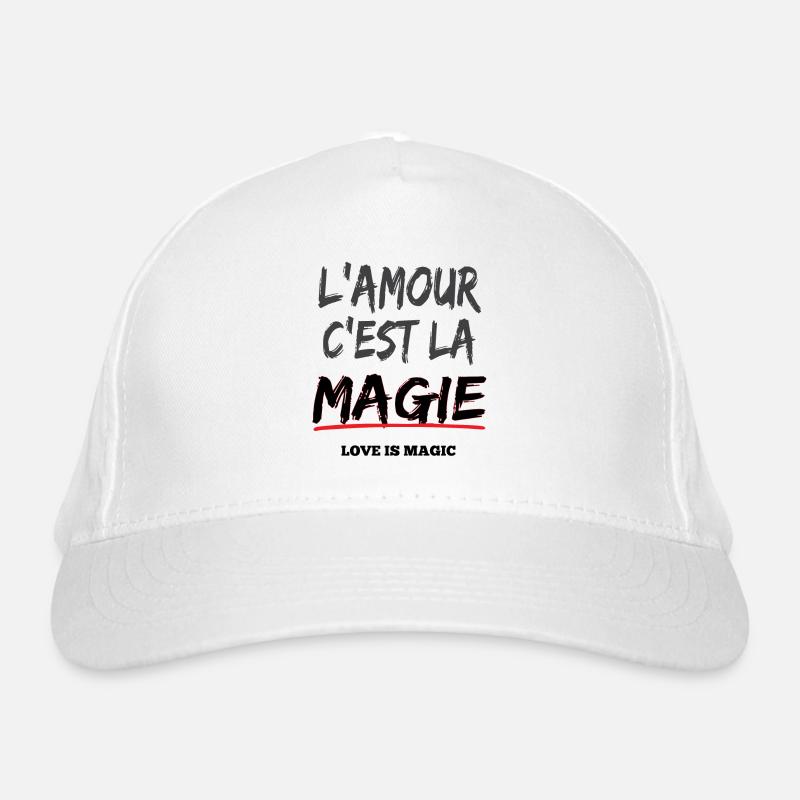L'amour c'est la magie - expression camerounaise Casquette classique bio