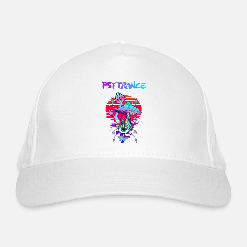 Psytrance Champignons Magiques Psychédéliques Casquette classique bio
