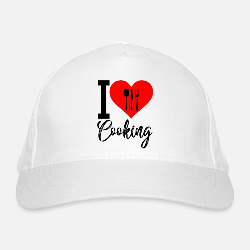i love cooking Bio-Baseballkappe