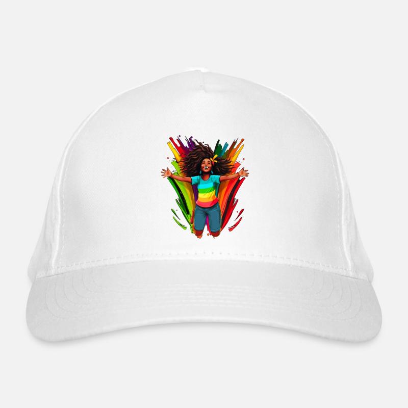 Diversité, Diversité, BLM, Arc-en-ciel - Casquette classique bio - blanc
