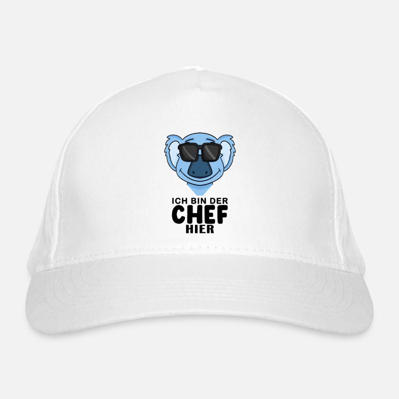 Cooler Koalabär Chef Spruch Bio-Baseballkappe