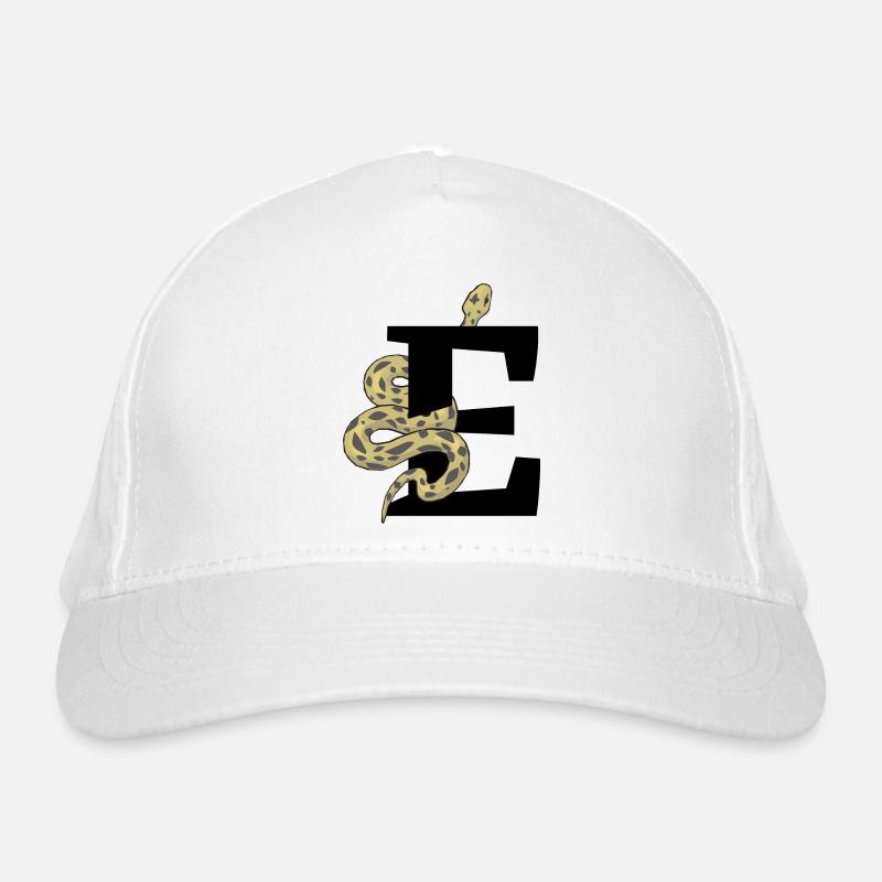Lettre e serpent Casquette classique bio