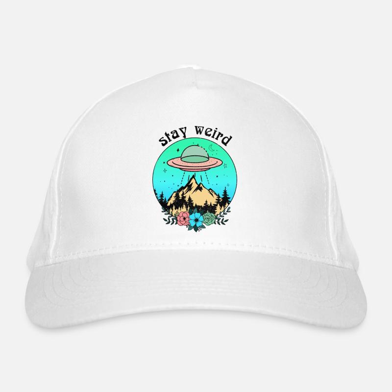 Bleib ein seltsames UFO Bio-Baseballkappe