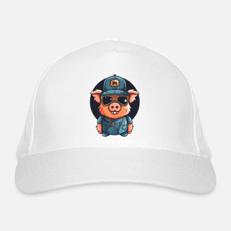 Cochon comique Casquette classique bio