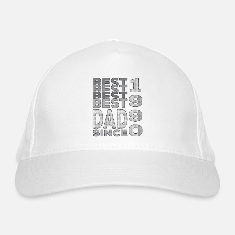 Bester Papa der Welt seit 1990 Vatertag Bio-Baseballkappe