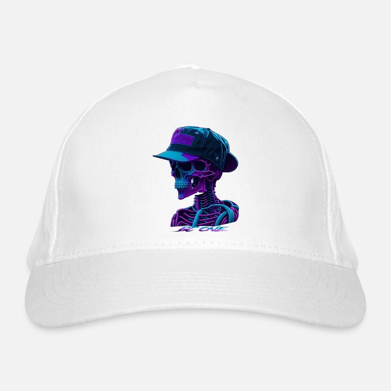Squelette avec casquette Casquette classique bio