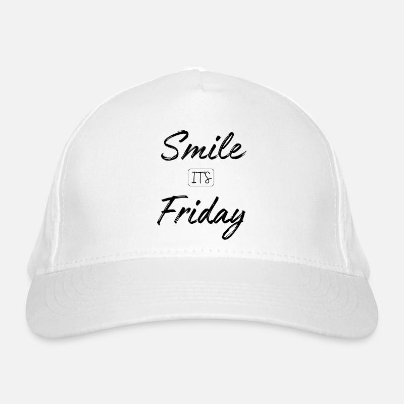Lächle, es ist Freitag Bio-Baseballkappe