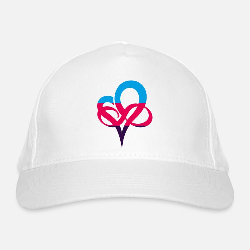 Polyamory Flag Infinity Heart Infinity Heart Organic Baseball Cap