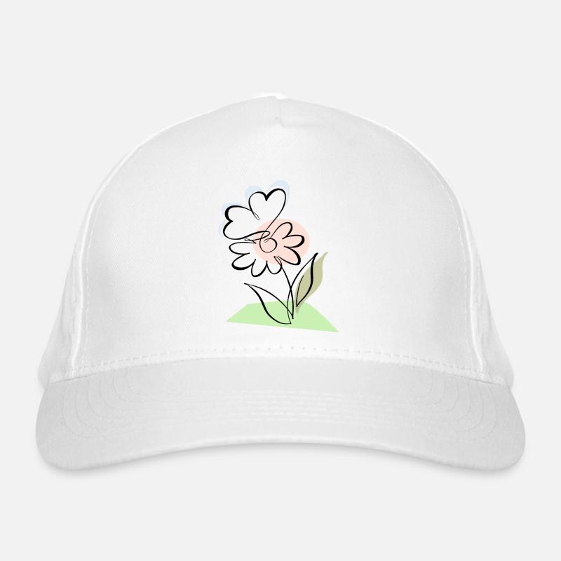 Floraison avec papillon Casquette classique bio