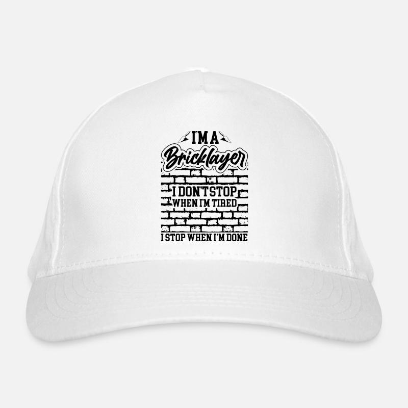 Maçonnerie, maçonnerie, maçon, apprenti, maçon, maître Casquette classique bio