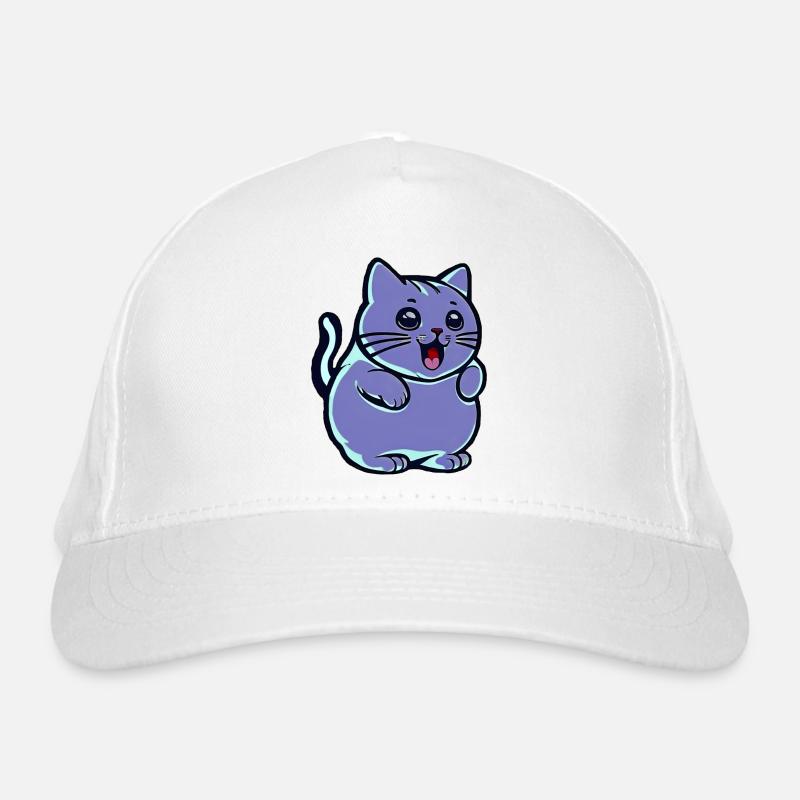 Chat bleu mignon Casquette classique bio