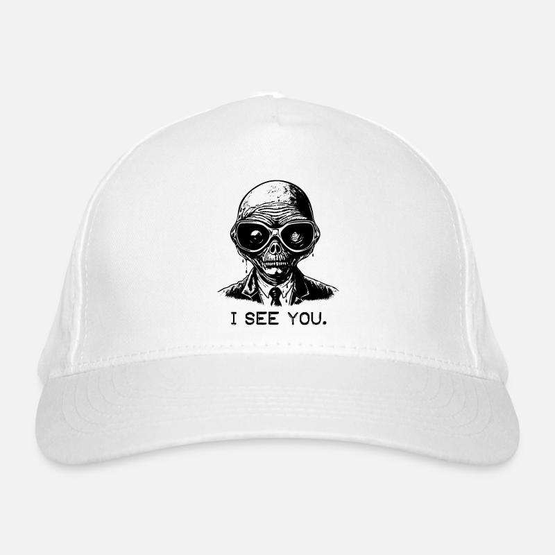 Glasses from space: Alien, I see you Organic Baseball Cap