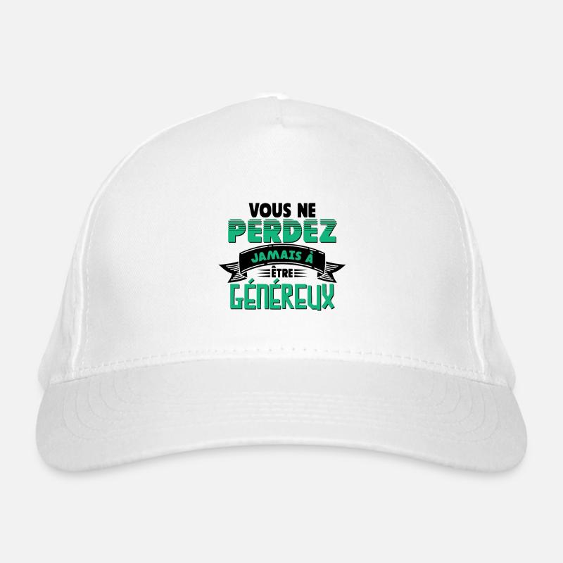 Vous ne perdez jamais Casquette classique bio
