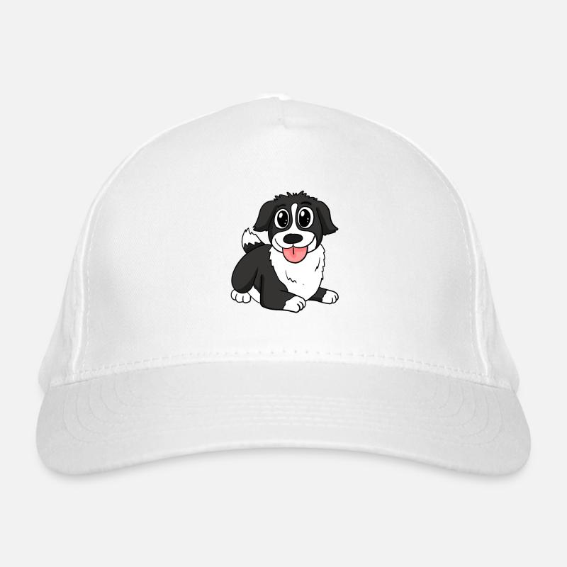 Border Collie Hunderasse Hund Hunde Bio-Baseballkappe