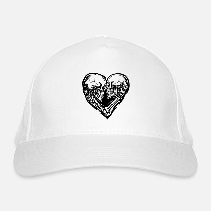 Schädel-Paar Bio-Baseballkappe