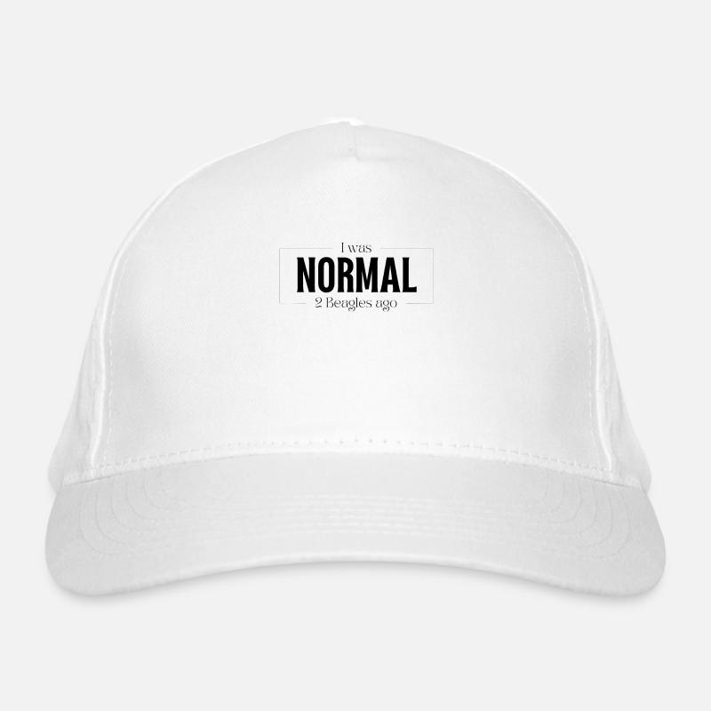 J’étais normal devant deux beagles Casquette classique bio