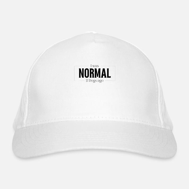 J’étais normal devant deux chiens Casquette classique bio