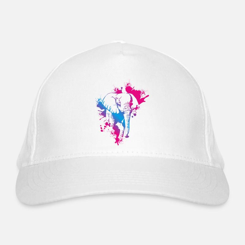 Elefant Bio-Baseballkappe