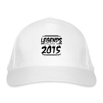2015 - Année de construction 2015 - Année de construction 2015 - Casquette classique bio - blanc - Devant