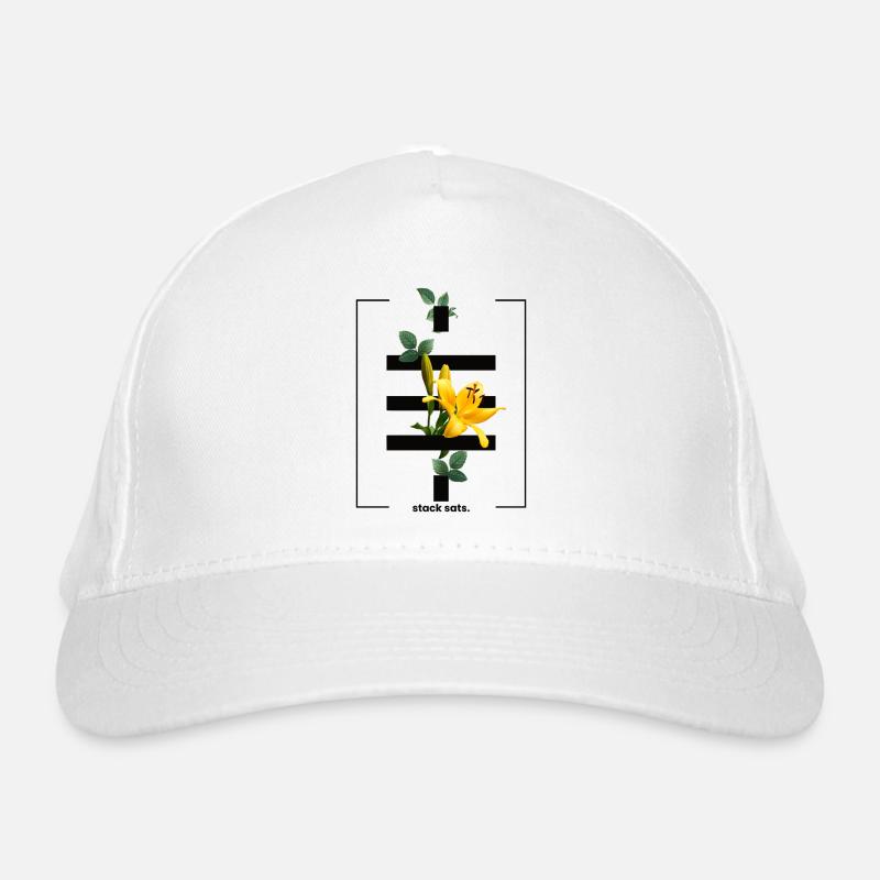 Fleurs Bitcoin Crypto Satoshis Symbol 21 Casquette classique bio