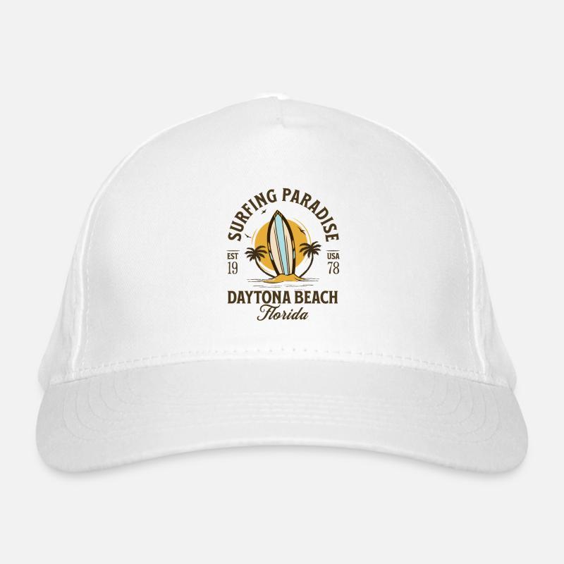 Daytona Beach Floride Paradis des surfeurs Casquette classique bio