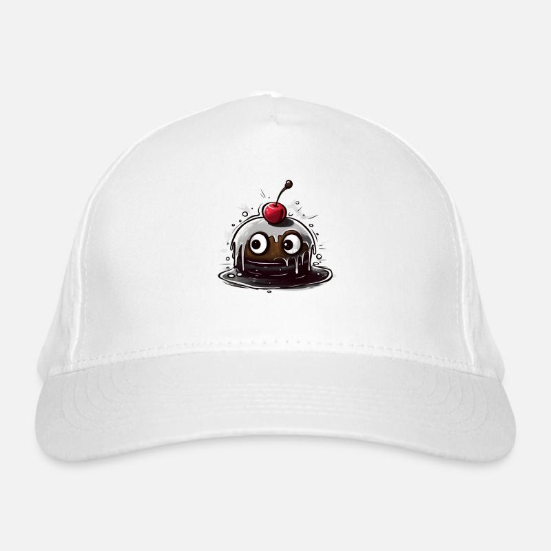 Süßer Kirsch Kuchen Cupcake Bio-Baseballkappe