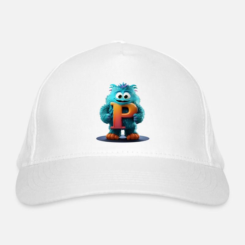 Monstre bleu avec P géant Casquette classique bio