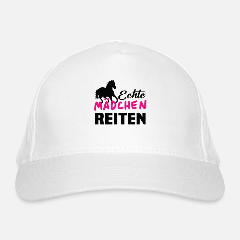 Echte mädchen reiten Bio-Baseballkappe