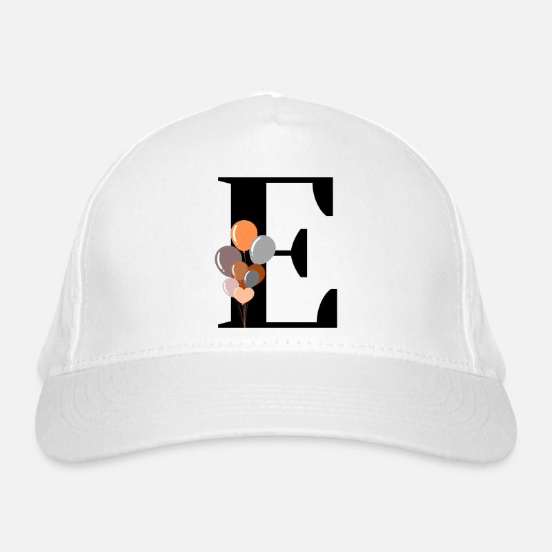 Buchstabe e Geburtstagsballon Bio-Baseballkappe