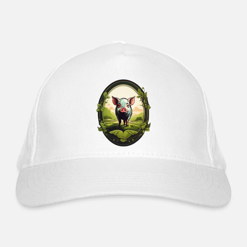 Lucky Pig Organic Baseball Cap
