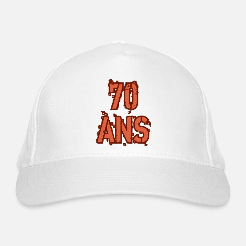 70 ANS Casquette classique bio
