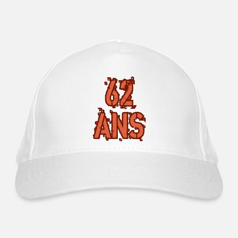 62 ANS Casquette classique bio