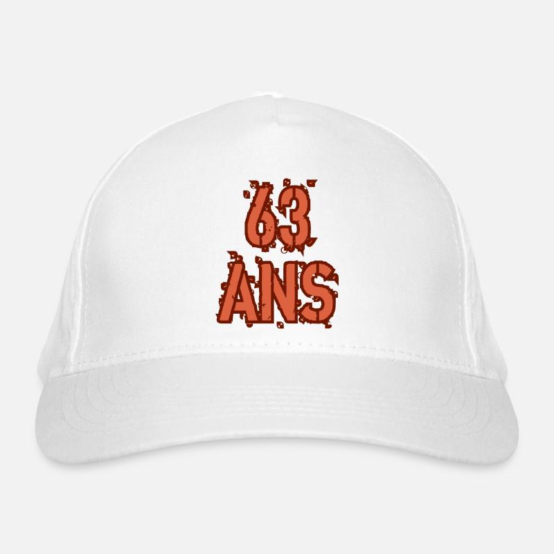 63 ANS Casquette classique bio
