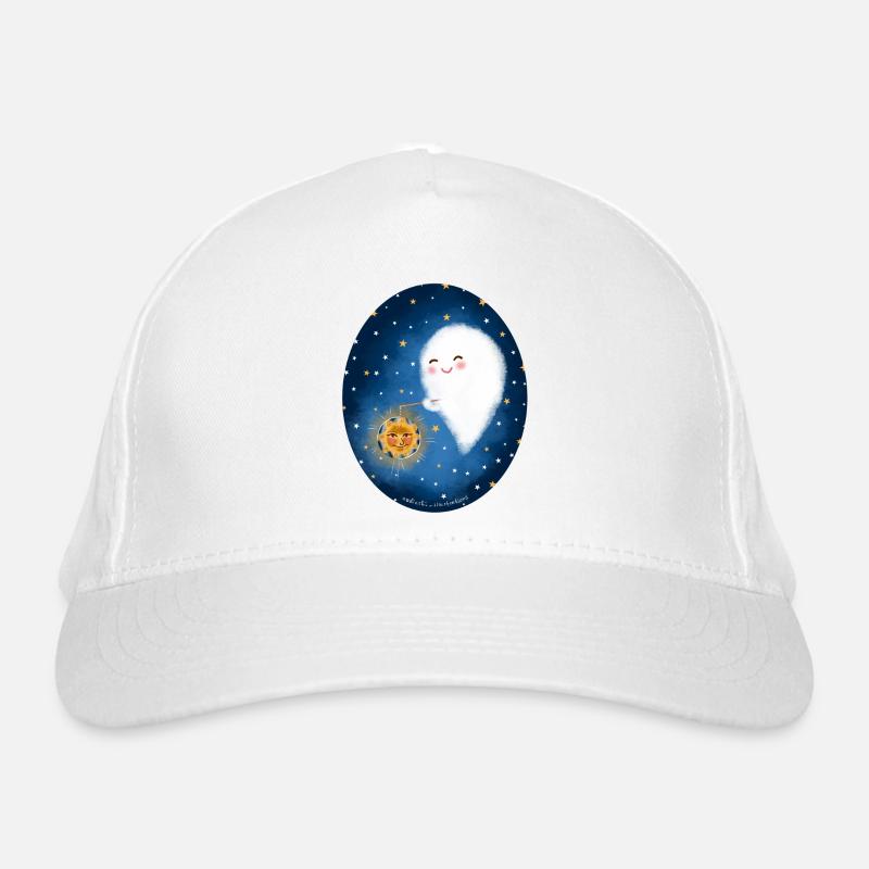 Geist mit Laterne Bio-Baseballkappe