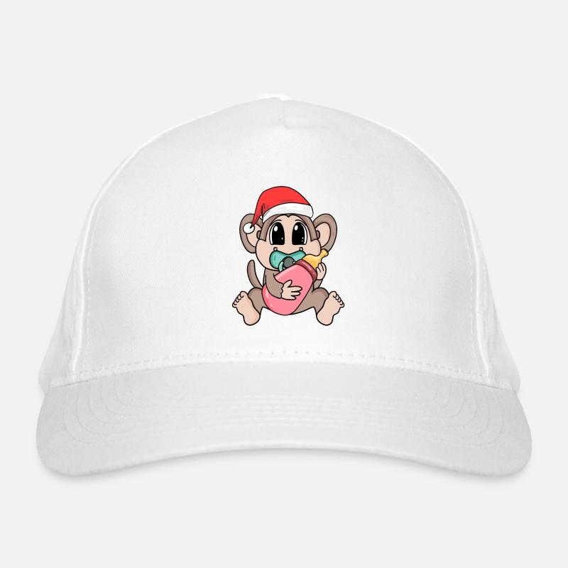 Singe bébé Noël Casquette classique bio