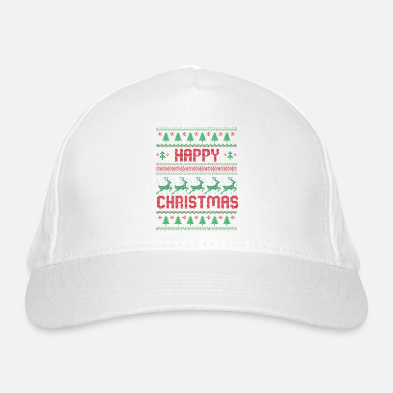 Frohe Weihnachten Bio-Baseballkappe
